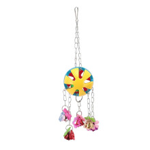 Bite-Resistant Plastic Parrot Bell Toy Hanging Cage Bell Anxiety Relief for Medium Large Birds