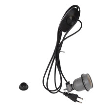 E27 Alloy Shell Pet Heat Socket EU Plug 220V Reptile Tortoise Bulb Holder Speed Adjustment Wire