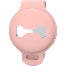 Pinkfarbener 1-teiliger Haustierringhalter für Apple-Locator-Halsbandfinder für Hunde und Katzen
