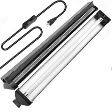 22" T5 HO High Output UVB Reptile Light Fixture 24W 10.0 UVB Bulb US Plug