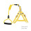 Yellow Nylon EVA Dog Harness Leash Set Comfortable Walking 1 Pack 2