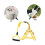 Yellow Nylon EVA Dog Harness Leash Set Comfortable Walking 1 Pack 4