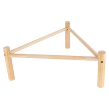 Bird Poultry Gym Accessory SolidWood Parrot Perch Stand RestPlatform TrainingStation Rack