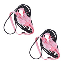 2-Pack Pet Adjustable Bird Harness & Leash for Parrots - Anti-Bite Training Rope (P)