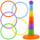 Cockatiels Parakeets Parrots Interactive Ring Toss Toy Mental Exercise Safe Random Colors 1