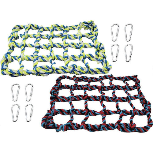 Parrot Climbing Net & Hanging Hammock Set for Birds 6Pcs