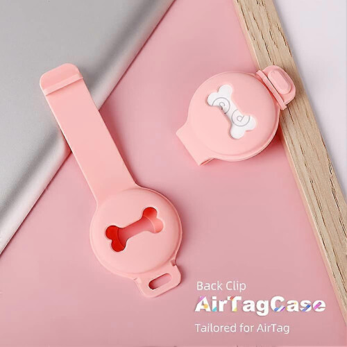 Anello porta-collare per cani e gatti Apple, colore rosa, 1 pezzo. 1