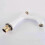 White Gold Touch-On 2-Handle 3-Hole Brass Bathroom Faucet Set 2