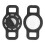 Black White Airtag Dog Collar for Pet Tracking 2