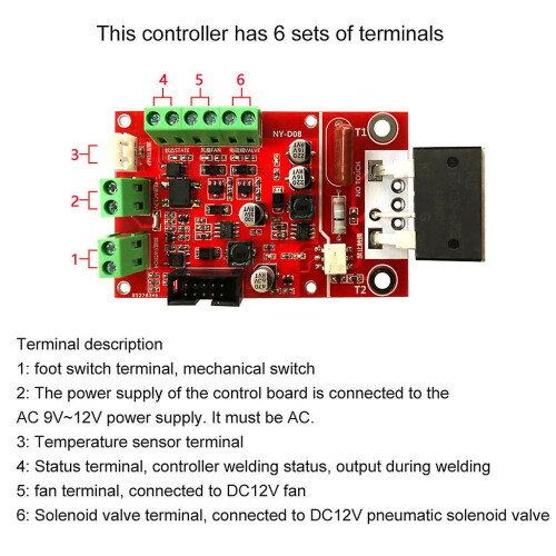 Integrated Fan & Temperature Sensor Pneumatic Spot Welding Controller 2
