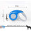 Retractable Dog Leash with Telescopic Traction Rope for Small Medium Dogs 3