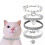Glittery Elastic Dog Collar 25cm Adjustable Crystal Pet Collar with Extension Chain 4