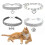 Glittery Elastic Dog Collar 25cm Adjustable Crystal Pet Collar with Extension Chain 5