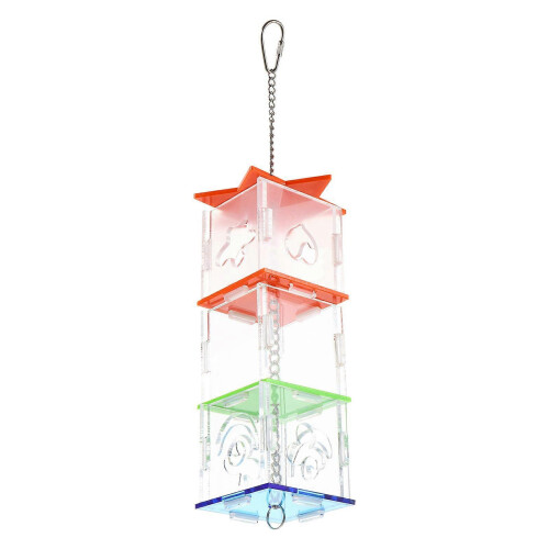 Mangeoire suspendue en acrylique pour perroquets 2