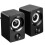4X USB  Small Speaker Computer Audio Stereo Subwoofer Speaker Home Wired Desktop Speaker for Laptop Desktop Computer 4