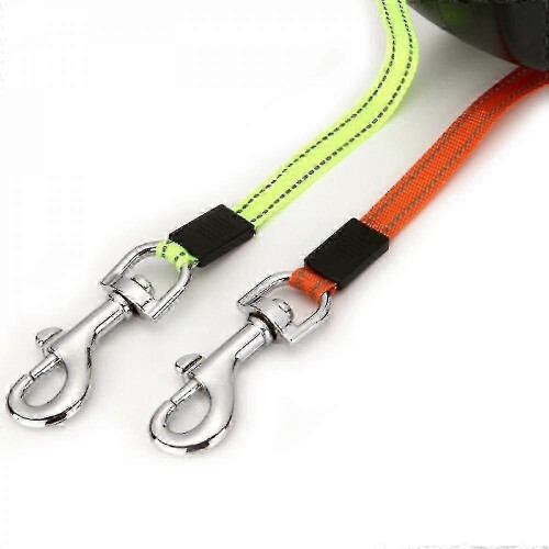 Heavy Duty Twin Retractable Dog Leash for Small Medium Dogs Red 2