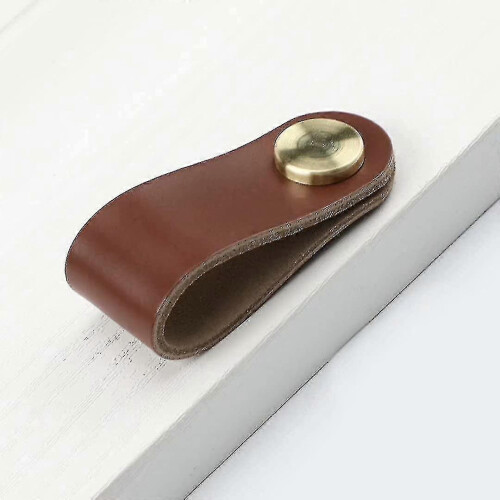6 Nordic Kid-Safe Kitchen Drawer Pulls with Leather & Anti-Strike Door Handles 1