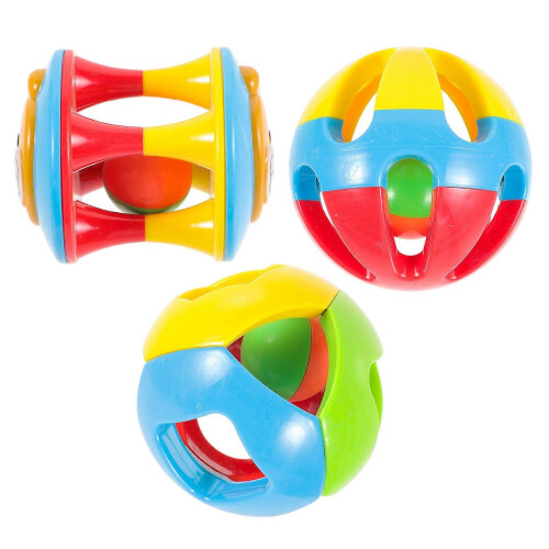 Assorted Color Parrot Teether 3-Pack Teeth Grinding Training Aid for Birds 1