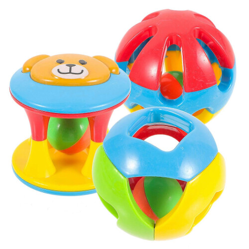 Assorted Color Parrot Teether 3-Pack Teeth Grinding Training Aid for Birds 2