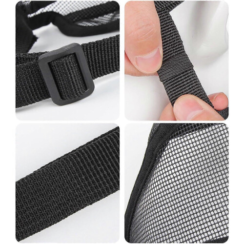 Large Dog Breathable Mesh Muzzle with Adjustable Nylon Strap Comfortable Mouth Guard 1