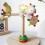Rotating Windmill Design Perch Stand Stick Toy for Sparrow Bird Claw Grinding 2