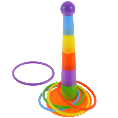Cockatiels Parakeets Parrots Interactive Ring Toss Toy Mental Exercise Safe Random Colors 1