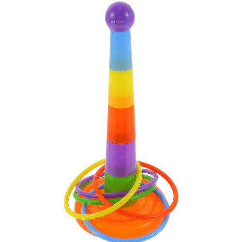Cockatiels Parakeets Parrots Interactive Ring Toss Toy Mental Exercise Safe Random Colors 2