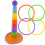 Cockatiels Parakeets Parrots Interactive Ring Toss Toy Mental Exercise Safe Random Colors 4