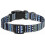 Bohemian Blue Size S Adjustable Nylon Dog Collar 2