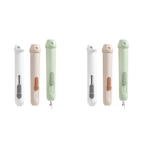 6x 2-in-1 Automatic Needle Threaders Seam Ripper ,Needle Threaders for Hand Sewing, Quick Needle Threading Tool 1