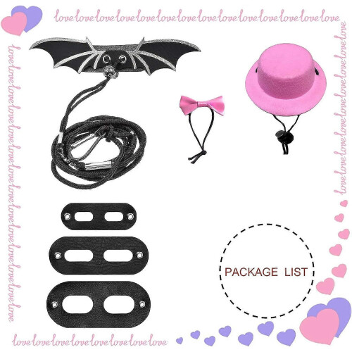 Adjustable Bearded Dragon Harness Leash 3 Sizes Cooling Wings Small Pets Pink 2024 Ping 1