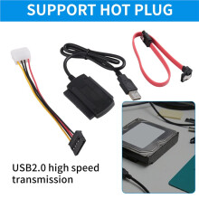 /PATA/IDE Drive to USB 2.0 Adapter Converter Cable for 2.5/3.5 Inch Hard Drive Hot Worldwide Adapter Converter Cable