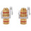 Banaan Jack Binding Post  Jack Insert met Zwarte &  Ringen, Schroef Type Audio Speaker , 2 Paar/4 Pack 1