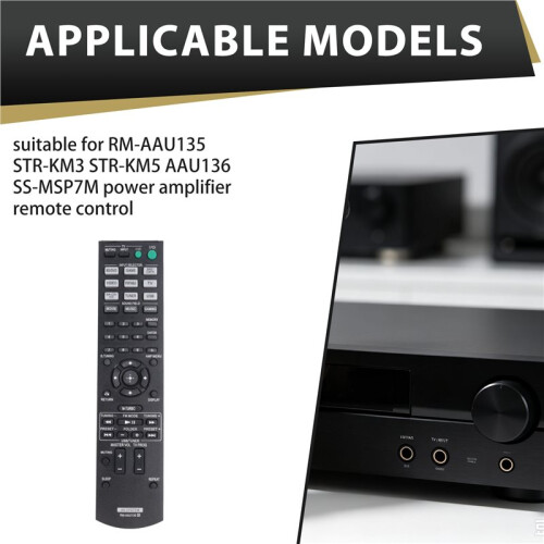 RM-AAU135 Remote Control for  STR-KM3 STR-KM5 AAU136 SS-MSP7M Power Amplifier Remote Control Replacement 2