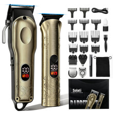 Solati Beard Trimmer Hair Clippers Men Grooming Kit, Waterproof Cordless Razor Shaver & T-Blade Body Trimmer Set, Gifts for Men