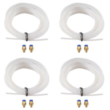 4pcs 5 Meters PTFE PTFE Bowden Tube with 2PCS PC4-M6 Fitting for 1.75mm Filament 3D Printer Bowden Hotend
