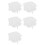 500pcs  Cosmetic Spatula Scoop Disposable White Plastic Mask Spatula Spoons 1