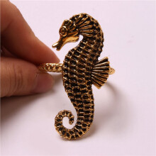 32Pcs Marine Series Shells Starfish Hippocampus Napkin Model Room High-End Hotel Napkin Buckle Napkin Dining