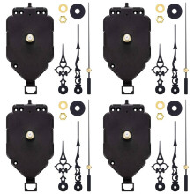 4 Set 23mm Quartz Pendulum Clock Movement Mechanism with Clock Hands Kits for DIY Clock Repair Parts