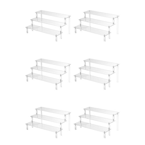 6X Acrylic Lifting Display Stand 3-Layer Perfume Tissue Display Stand Character Model Display Stand Dessert Rack 1