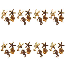 32Pcs Marine Series Shells Starfish Hippocampus Napkin Model Room High-End Hotel Napkin Buckle Napkin Dining