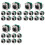 30 Stück Ethercon RJ45-Einbaubuchse, NE8FDP Ethercon-Durchgangsstecker, D-Serie Cat5 RJ45-Einbaubuchse 2