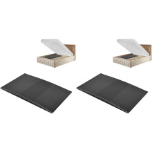 Support de Matelas Affaissé, Coussinet en Mousse Haute Densité pour Réparer les Matelas Affaissés, 119 X 64 X 5 cm (47 X 25 X 2 Pouces), 2 Pièce