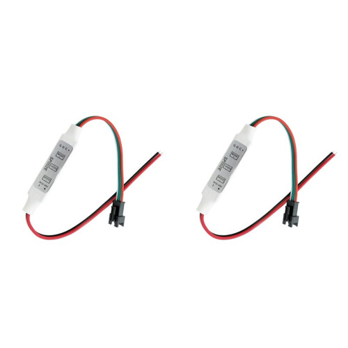 20x SP002E  RGB LED Controller 3-Key  5-24V Intelligent Running Water Illusion LED Strip Light Controller 1