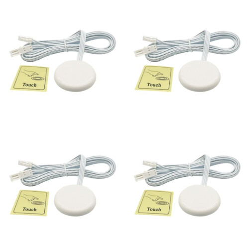 4X Penetrable Wood Panel Wireless Touch Sensor LED Light  Hand Sweep Control Dimmable Touch Dimmer 1