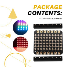 2X WS2812B LED Matrix Panel Programmable Pixel Display for SeeedStudio-XIAO DIY Lighting Projects XIAO-6x10-RGB-Matrix A