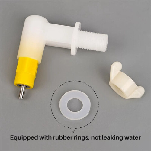 20 Pcs Rabbit Chicken Chick Water Nipple Drinkers Automatic Drinking Fountain Leak-Proof Spring Type Easy Installation 2