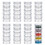 5G/5ML Stackable Round Plastic Containers 16 Column(5 Layer/Column) Bead Storage Jars for Seed Beads Diamond Drills 3