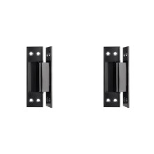 2X Porte Dissimulée de 5 Pouces avec Porte en Bois en Acier Inoxydable Dissimulée et Charnière Dissimulée. Noir