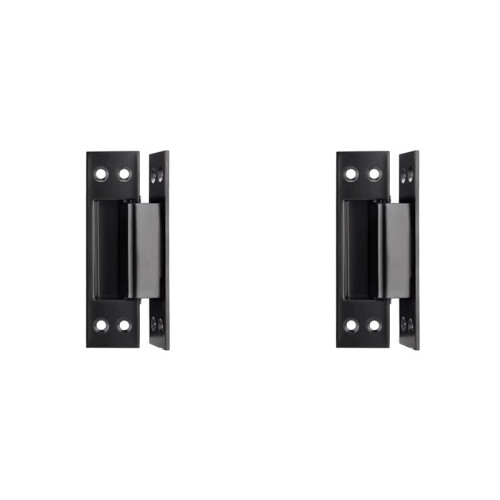 2X Porta Oculta de 5 Polegadas com Porta Oculta de Madeira de Aço Inoxidável e Dobradiça Oculta. Preto 1